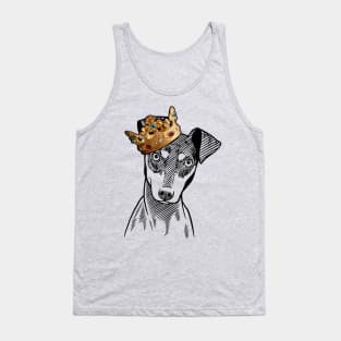 Manchester Terrier Dog King Queen Wearing Crown Tank Top